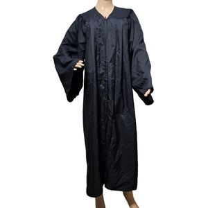 Like New Unisex Black Graduation Gown